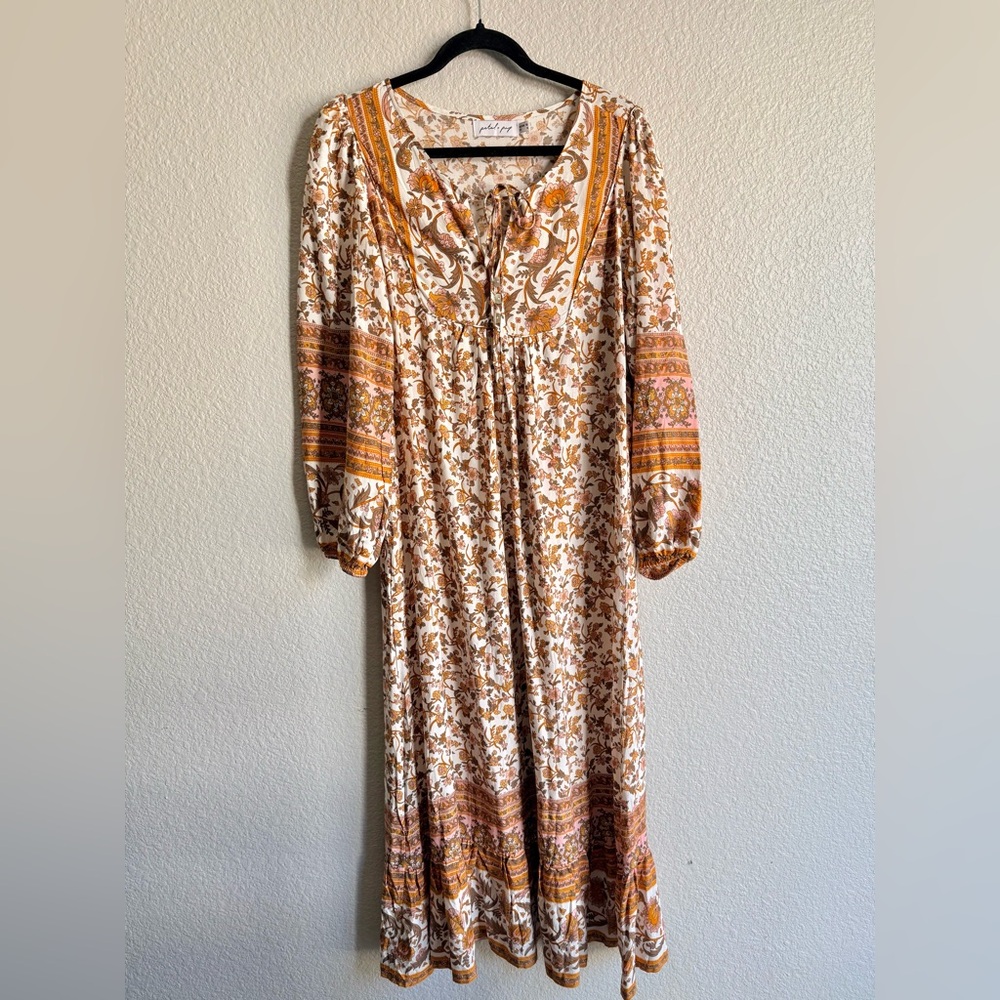 Petal and Pup Bohemian Floral midi Dress size 6